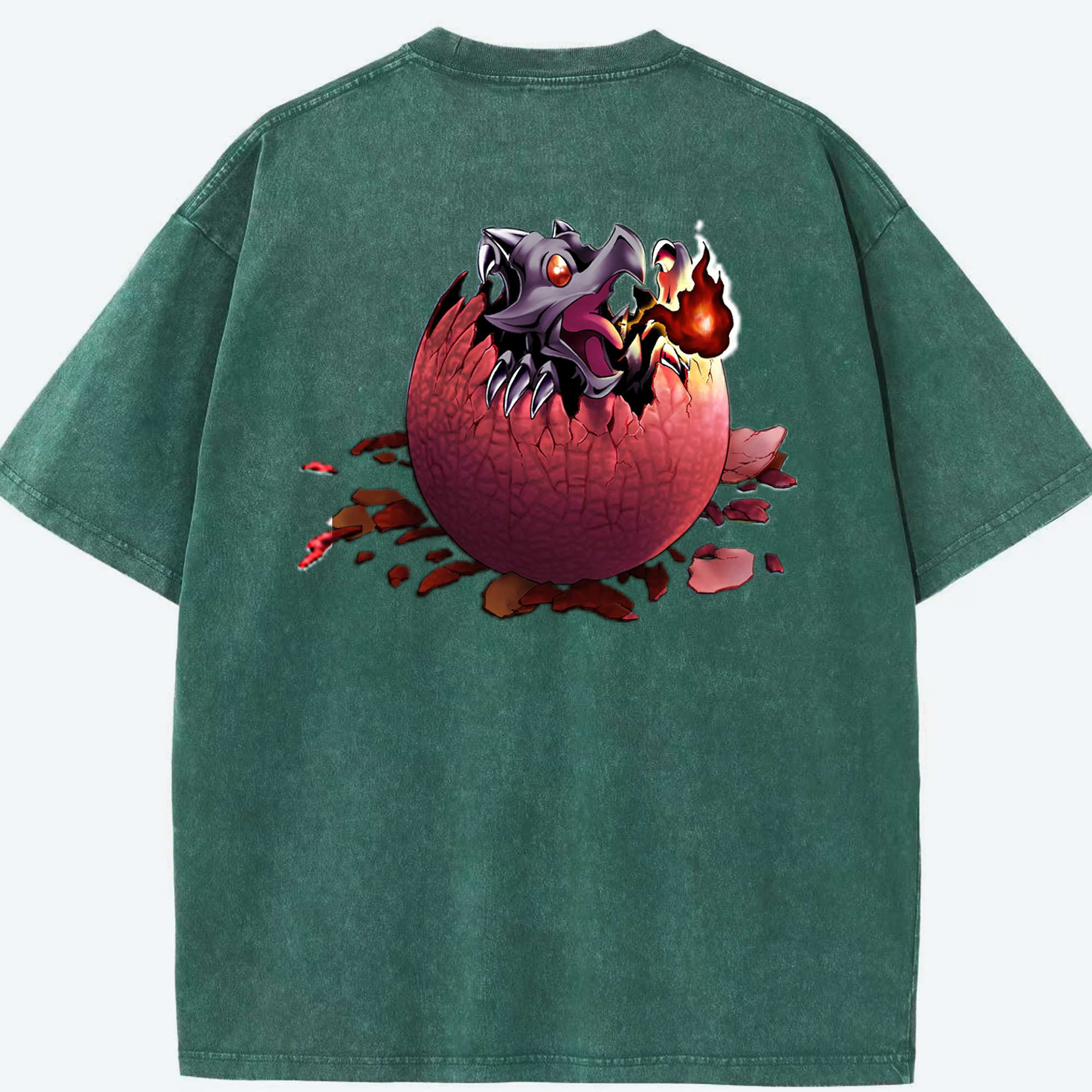（画像用） 遊☆戯☆王 Yu-Gi-Oh! 綿100% ヴィンテージ風 半袖Tシャツ（背面プリント）